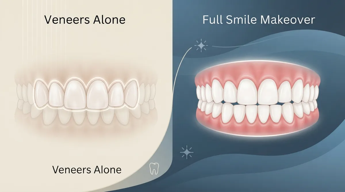 Veneers Alone vs. Full Smile Makeover: Which Wins? smile makeover treatment