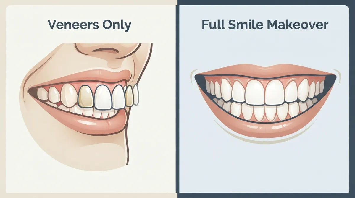 Veneers Alone vs. Full Smile Makeover: Which Wins? smile makeover treatment