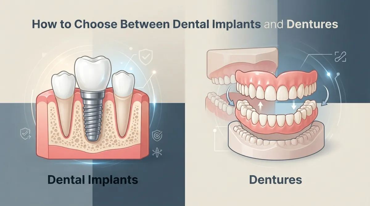 How to Choose Between Dental Implants and Dentures dental implants vs dentures