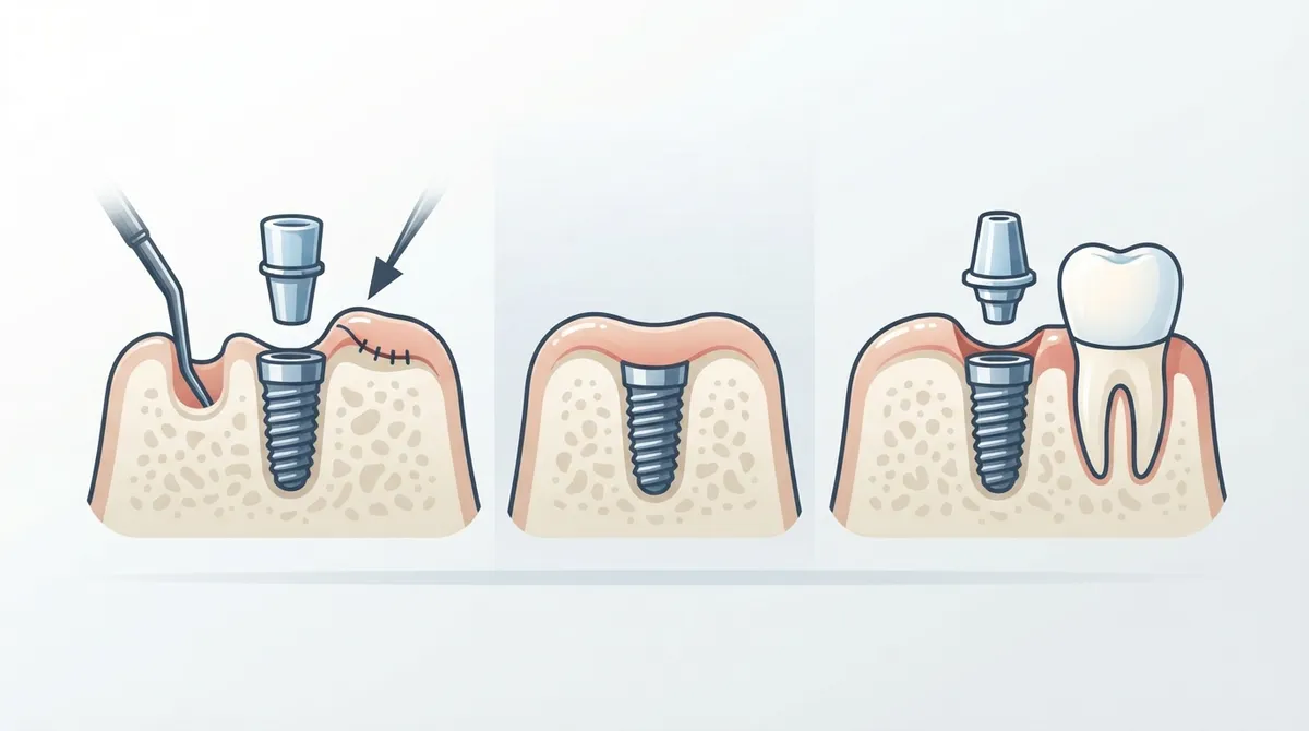 two stage implant procedure