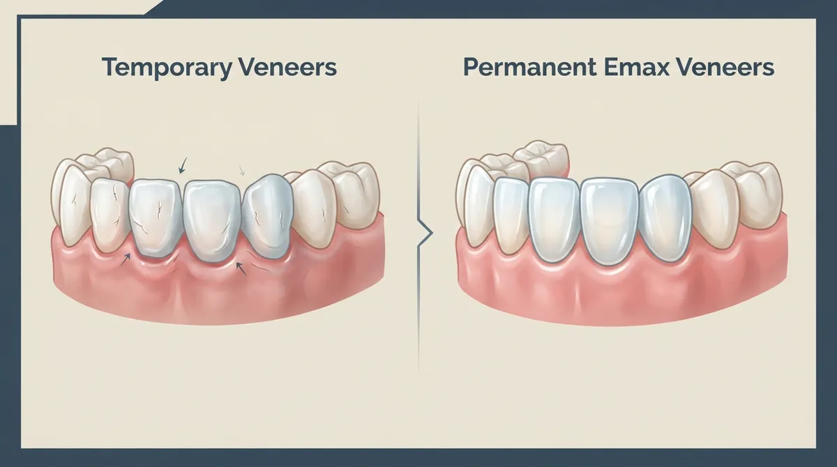 emax veneers temporary vs permanent