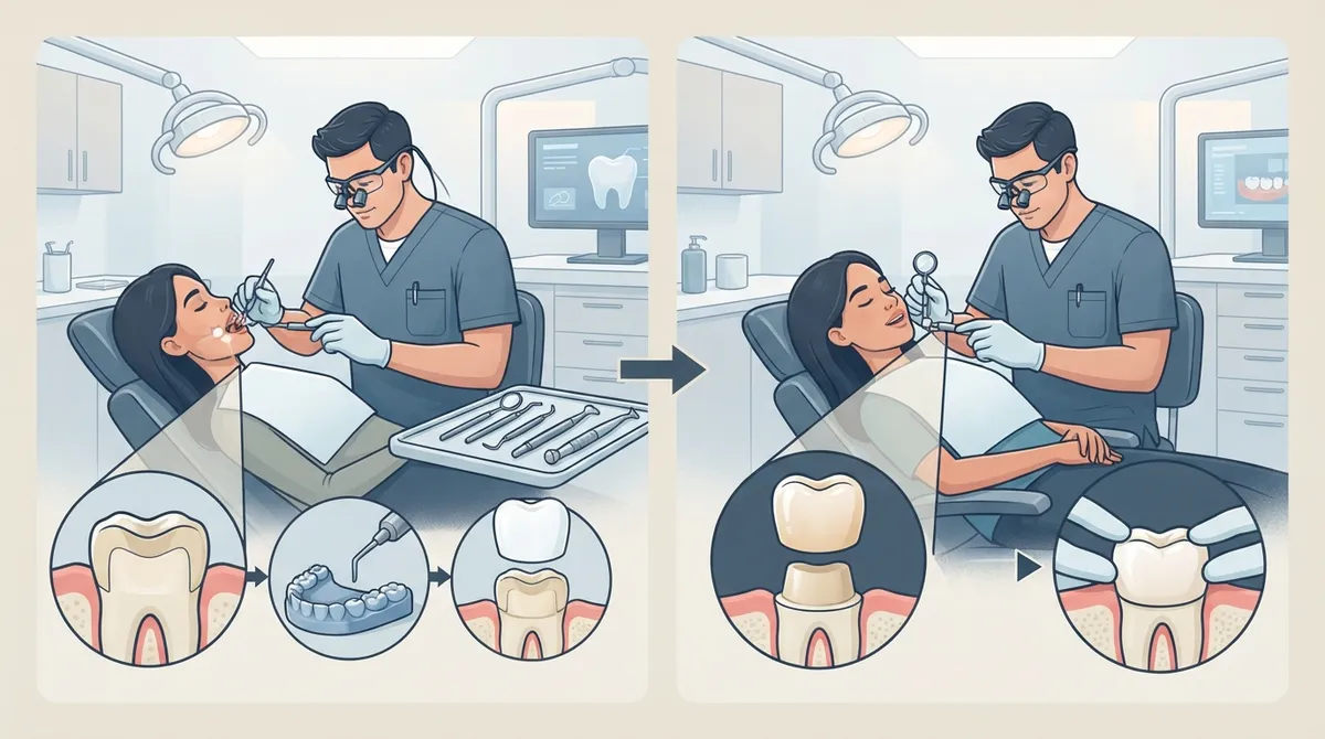 dental crown fitting appointment