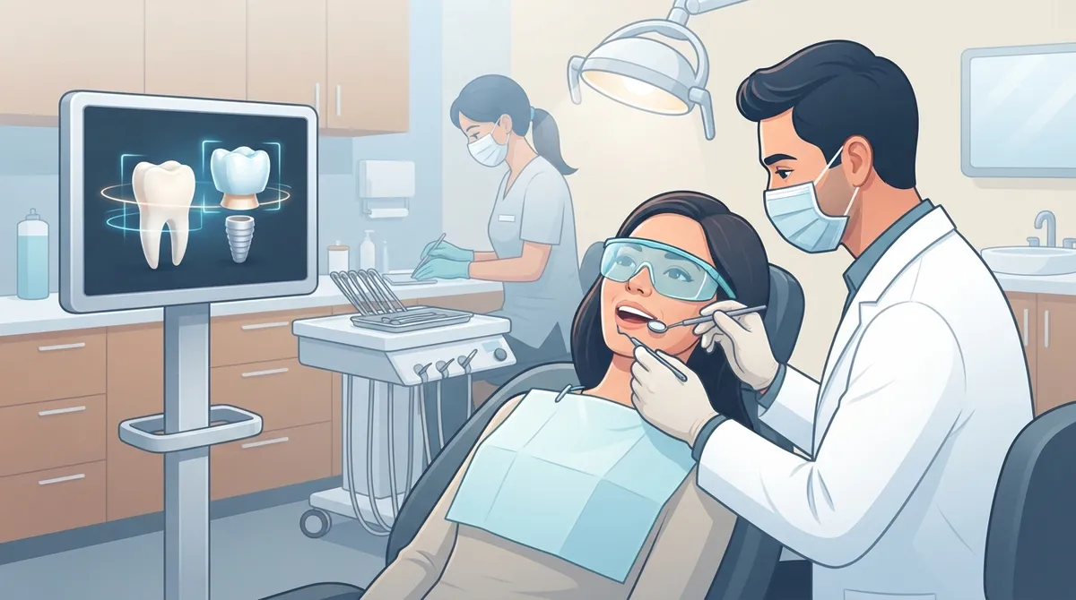 dental crown fitting appointment