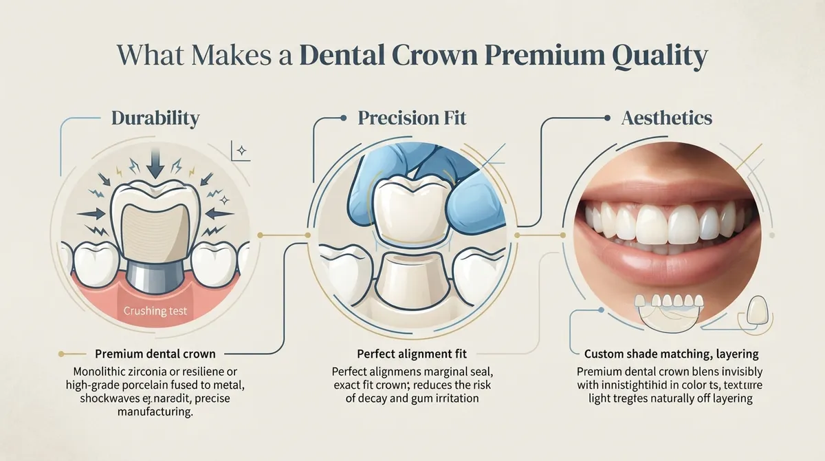 premium quality dental crowns