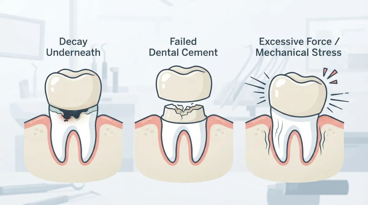 loose crown tooth