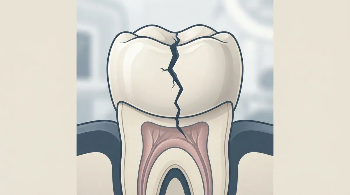 cracked dental crown
