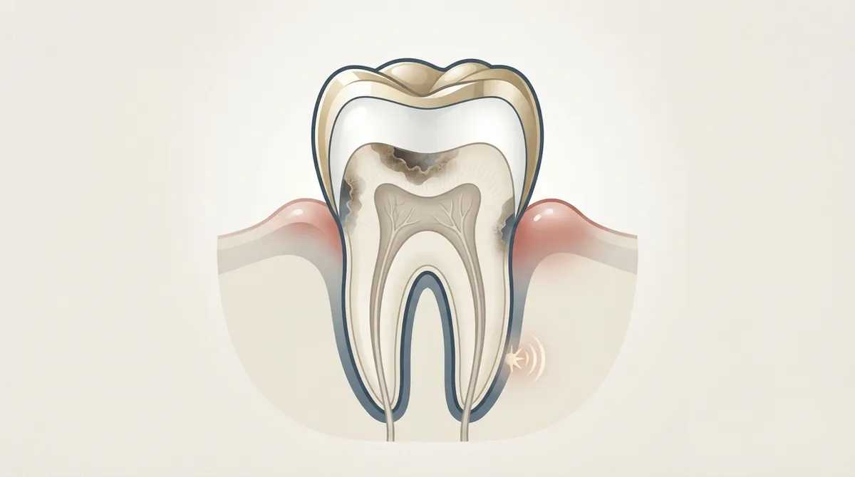 crown decay underneath