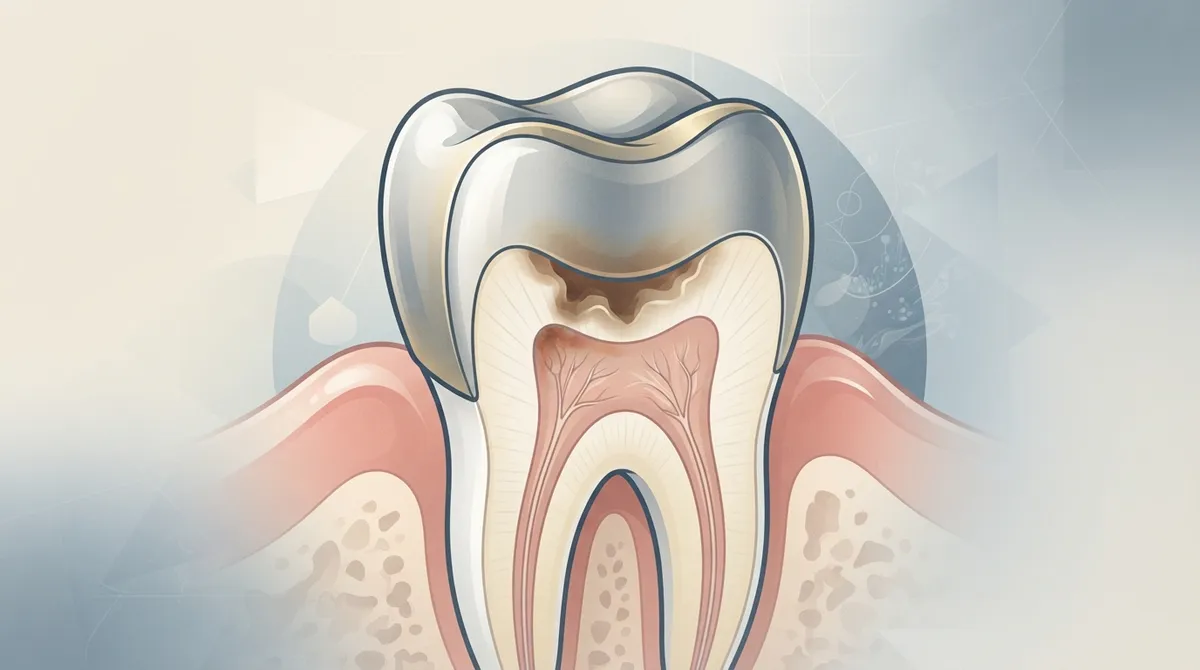 crown decay underneath