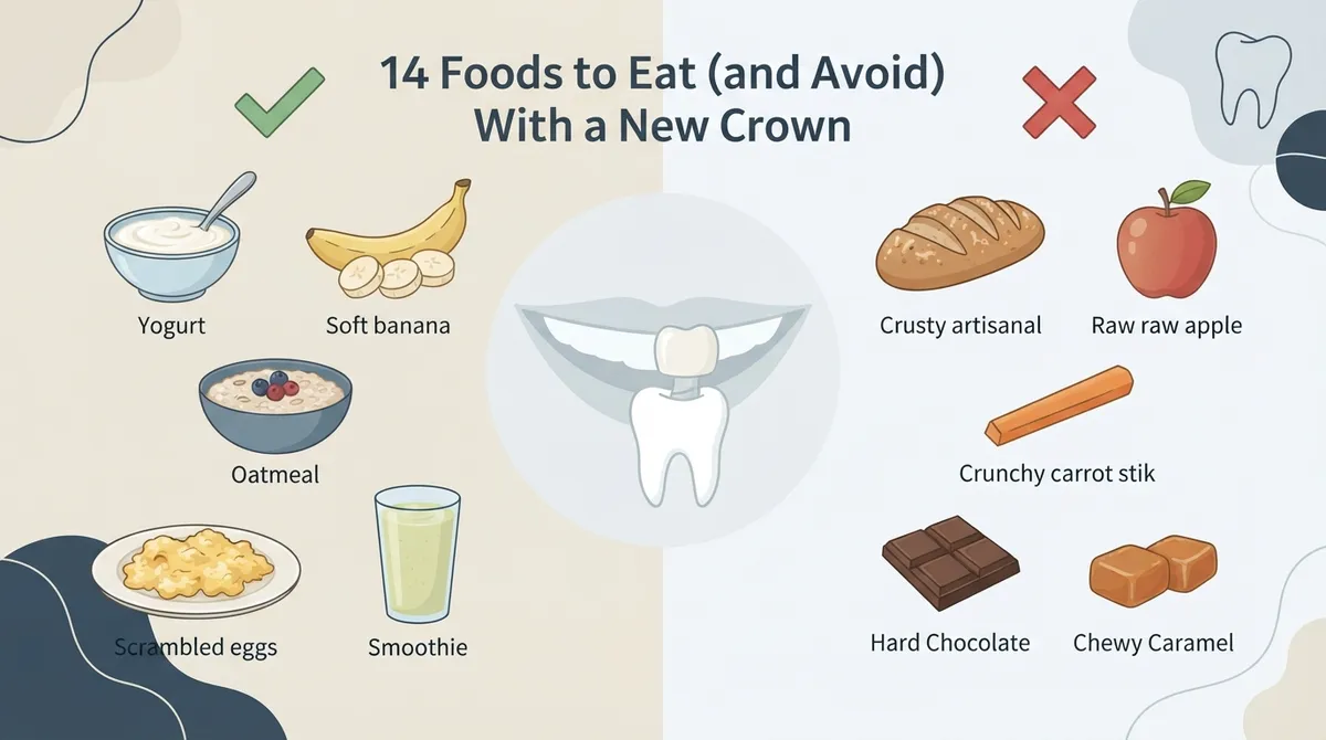 can you eat with new crown