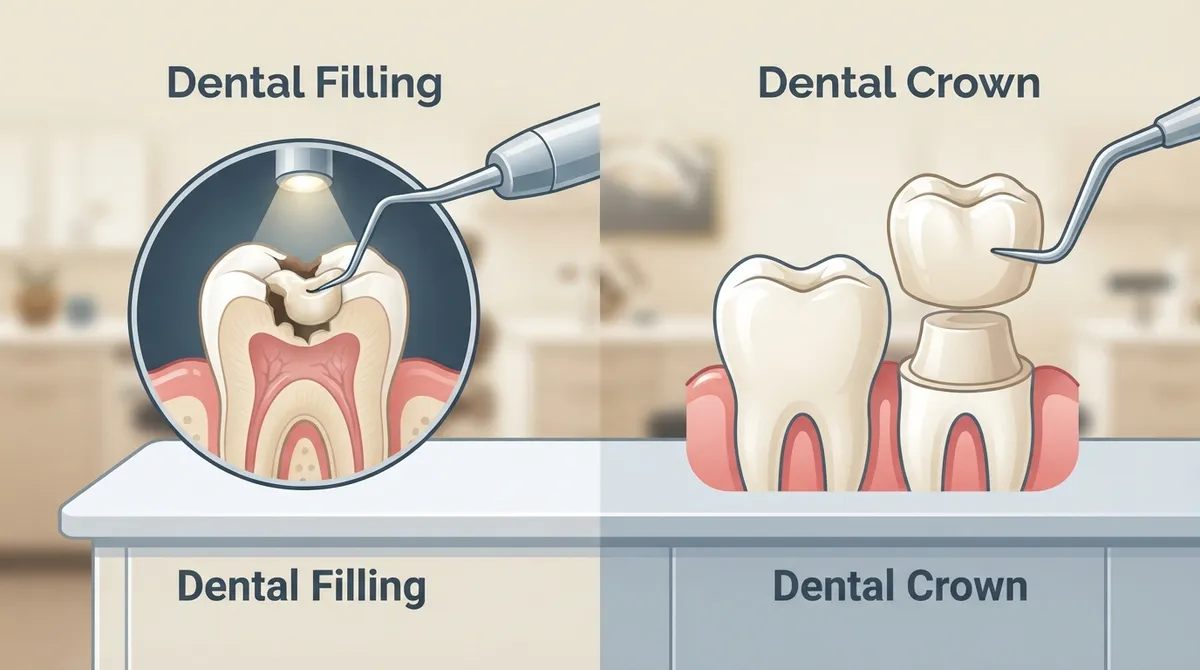 Dental Crown vs Filling: Which One Do You Need? dental crown vs filling