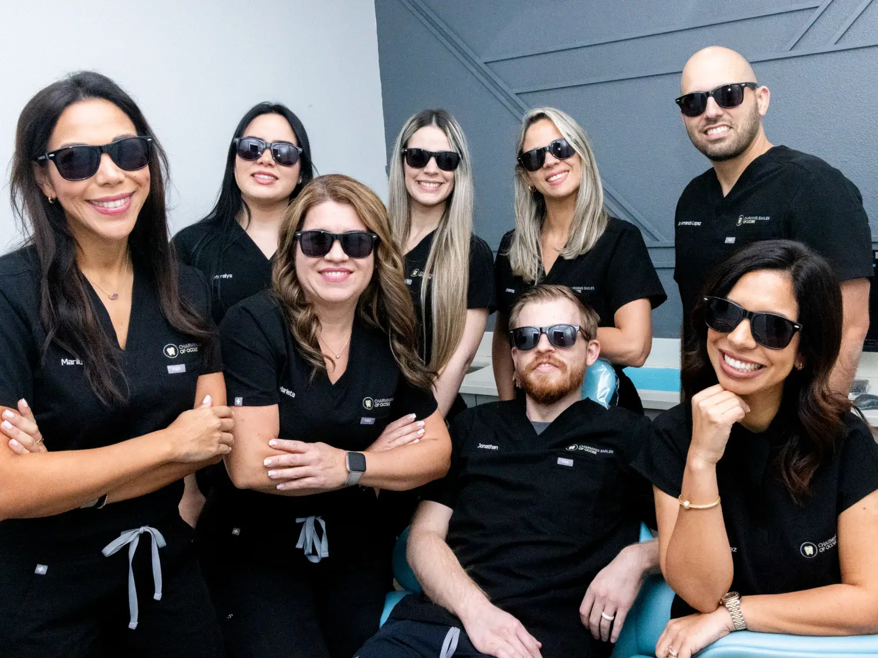 Group photo of the Charming Smiles of Ocoee dental team